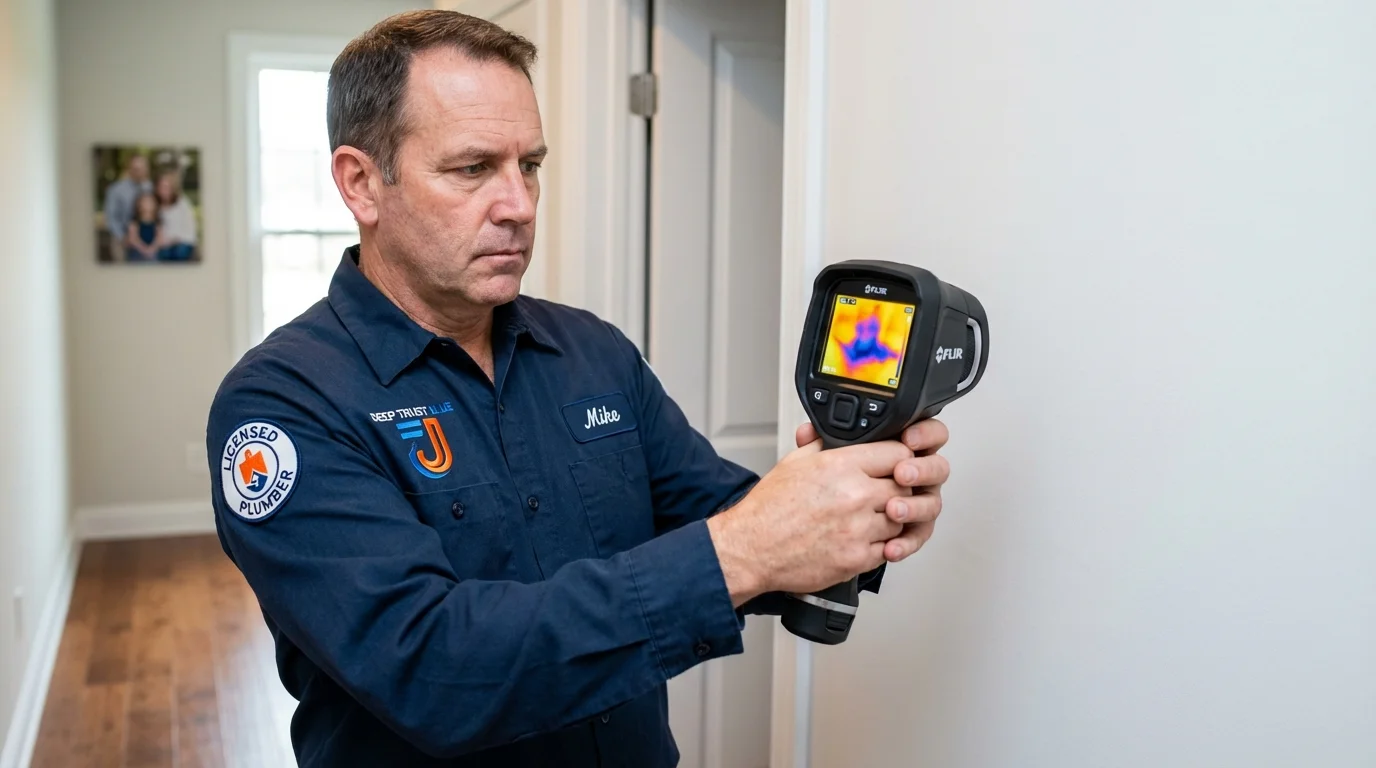 Thermal imaging leak detection by Johns Plumbing LLC in Alameda